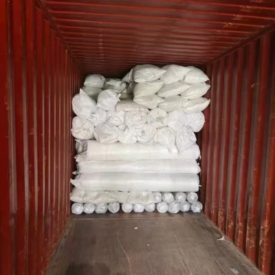 1×40'HQ של מחצלת עשבים ורשת חרקים נשלחה למאוריציוס